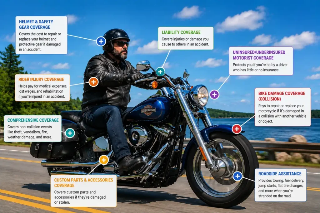Motorcycle Insurance Dynamic Infographic
